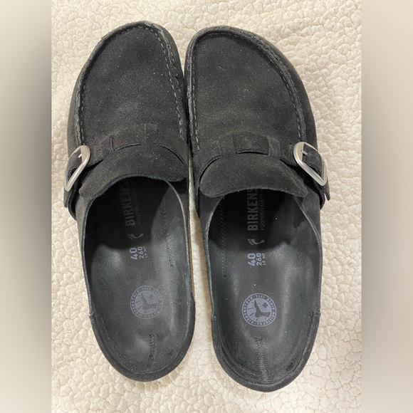 Birkenstock Buckley Clog Black Suede - Picture 2 of 4